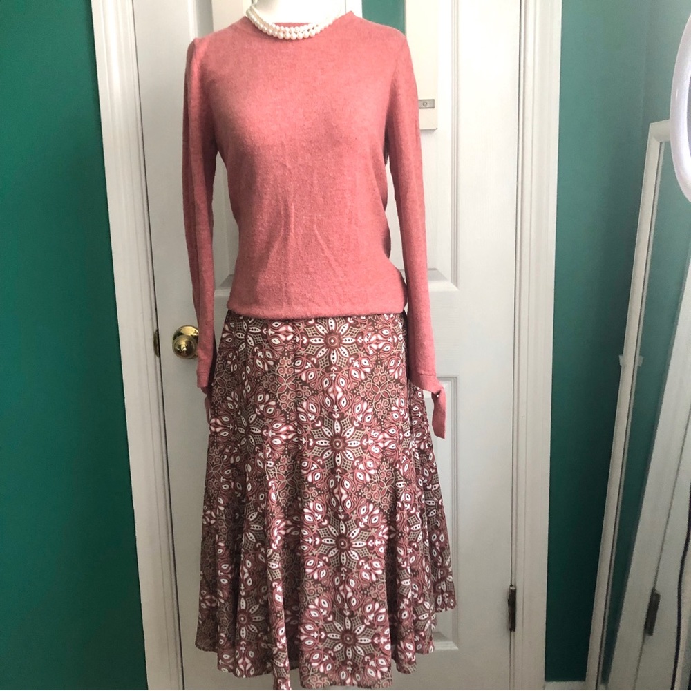 3 for $30 LOFT mid length printed skirt 8P